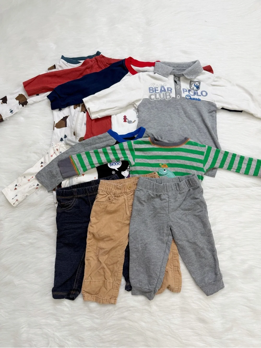 12 Months Baby Boy Fall/Spring Clothes LOT